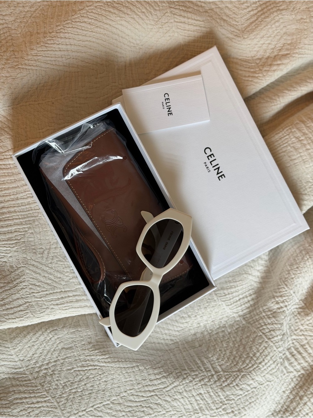 Brand New CELINE Sunglasses – White – Full Packaging